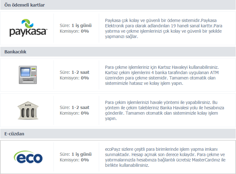 Oddsring Para Çekme